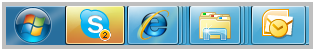 Skype icon on the Windows taskbar